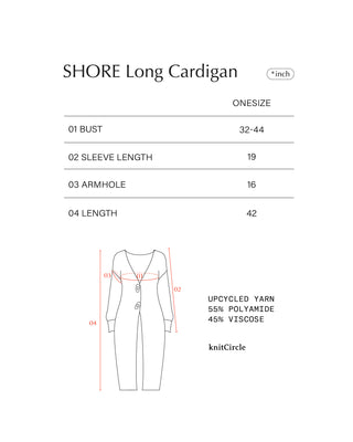 SHORE Long Cardigan