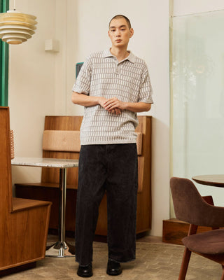 BLOCK knit polo shirt