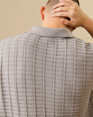 FOLD knit polo shirt