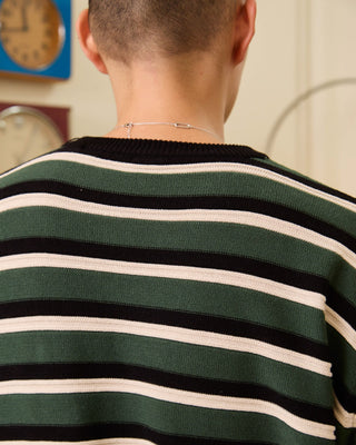 BEN Long-sleeve knit stripe sweater