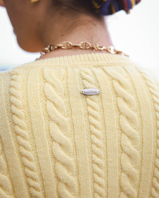 Classic Long Sleeve Cable Cardigan