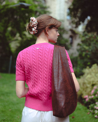 Classic Short Sleeve Cable Cardigan