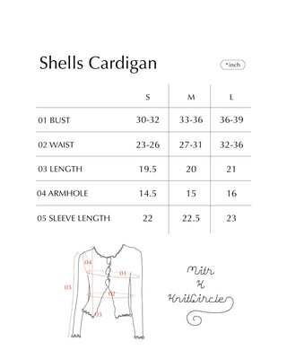 SHELLS Pull-over Cardigan