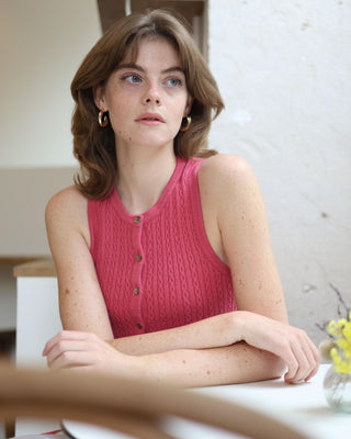 Classic Cable Long Vest