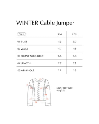 WINTER Cable Pull-over
