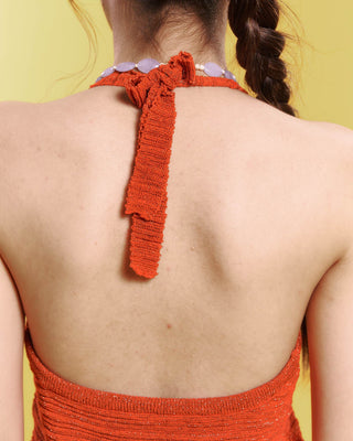NEON knit Halter Tank Top