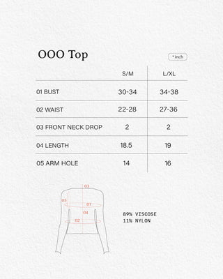 OOO Reversible Long Sleeve Top