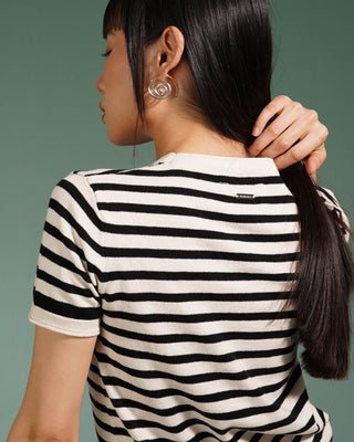 STRIPED Knit Tee