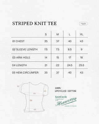 STRIPED Knit Tee