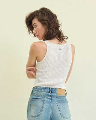 BASIC Slub Ribbed Tank Top