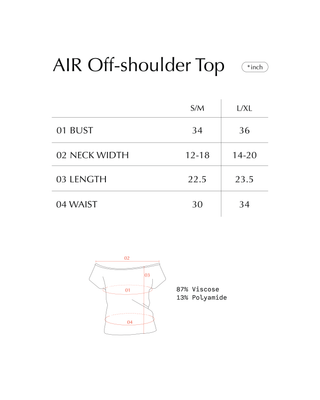 AIR Off-shoulder Top