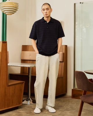 BLOCK knit polo shirt