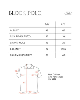 BLOCK knit polo shirt