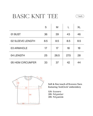 BASIC Men's knit Tee