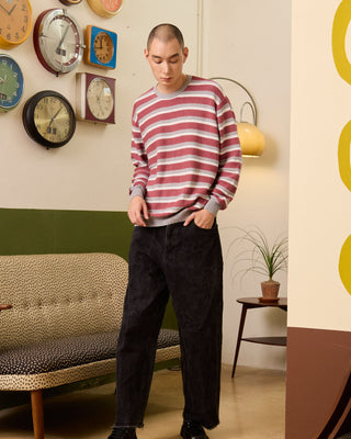 BEN Long-sleeve knit stripe sweater