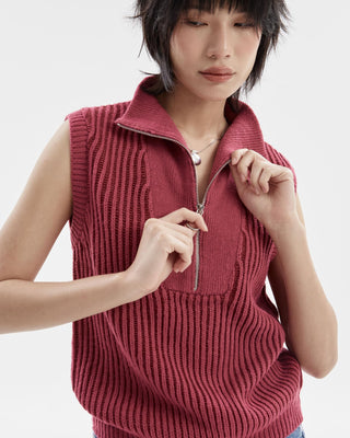 WINDY Sleeveless Zipper