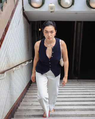 Classic Cable Long Vest