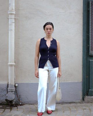 Classic Cable Long Vest