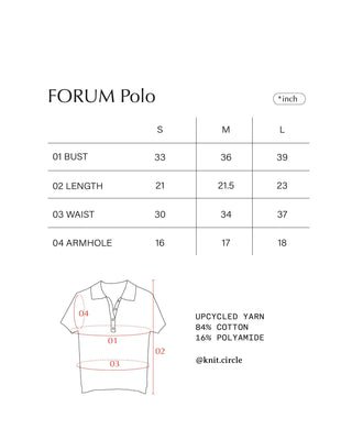 FORUM knit Polo Shirt
