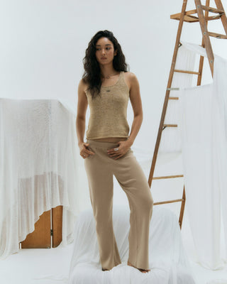 NOODLES Basic knit Tank top