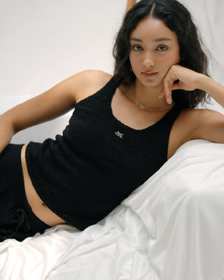 NOODLES Basic knit Tank top