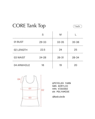 CORE knit Tank top