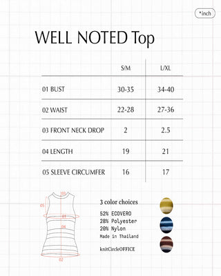 WELL NOTED Top