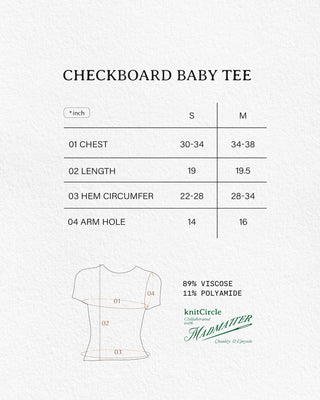 CHECKERBOARD Baby Tee