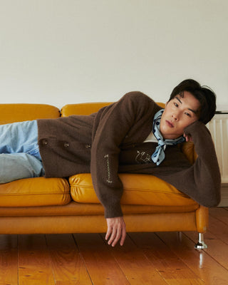 REENP Fluffy Knit Cardigan