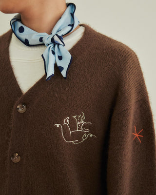 REENP Fluffy Knit Cardigan