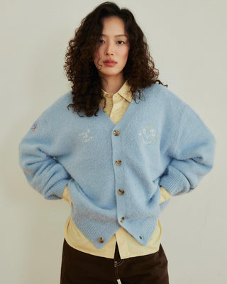 REENP Fluffy Knit Cardigan