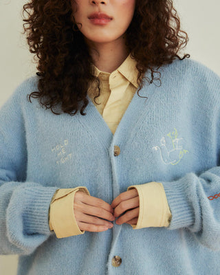 REENP Fluffy Knit Cardigan