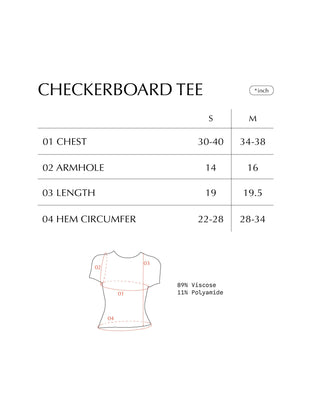 CHECKERBOARD Baby Tee