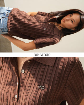 FORUM knit Polo Shirt