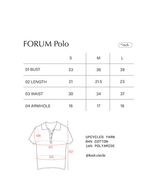 FORUM knit Polo Shirt