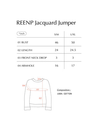 REENP Jacquard Knit Jumper