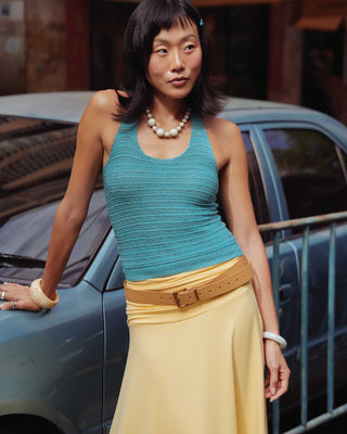 NEON knit Halter Tank Top