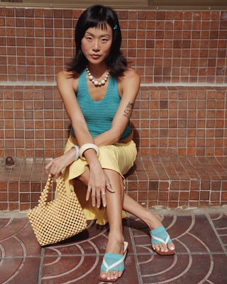 NEON knit Halter Tank Top