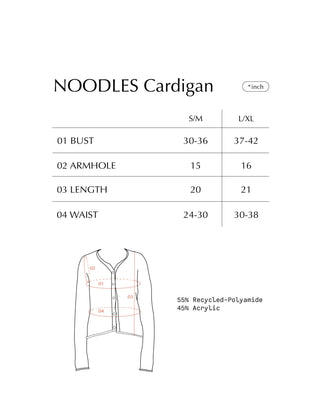NOODLES Cardigan