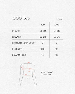 OOO Reversible Long Sleeve Top