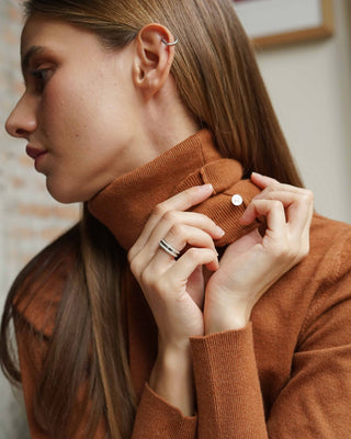 Basic knit PULL-OVER Long sleeve Top