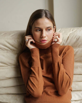 Basic knit PULL-OVER Long sleeve Top