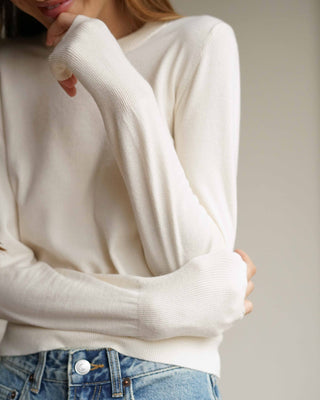 Basic knit PULL-OVER Long sleeve Top