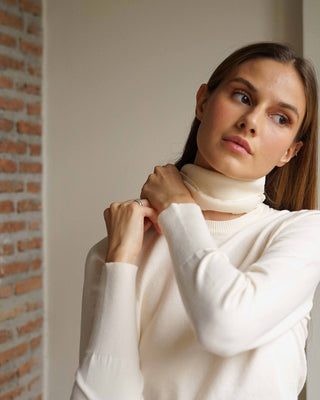 Basic knit PULL-OVER Long sleeve Top