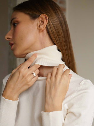 Basic knit PULL-OVER Long sleeve Top