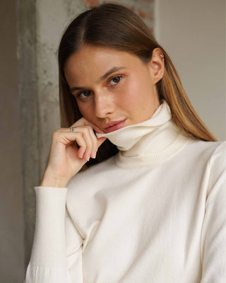 Basic knit PULL-OVER Long sleeve Top