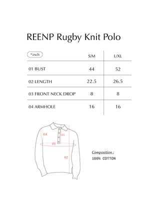 REENP Rugby Knit Polo