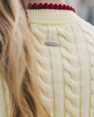 Classic Short Sleeve Cable Cardigan