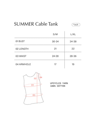 Cable Tank Top