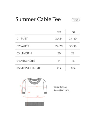 SUMMER CABLE Tee
